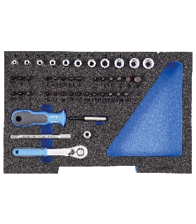 JUEGO DE LLAVES DE VASO 1/4"", EN MODULO 1/2 L-BOXX 136 2835886 GEDORE